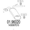 MTS 01.96020 End Silencer